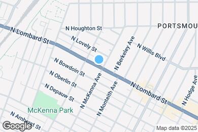 Map image of the property - 5905 N Lombard St