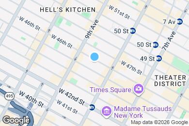 Map image of the property - 336 W 46th St