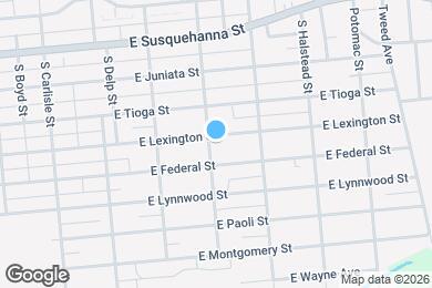 Map image of the property - 602 E Lexington St
