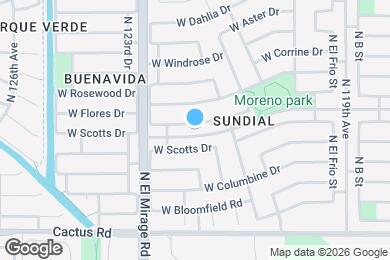 Map image of the property - 12137 W Flores Dr