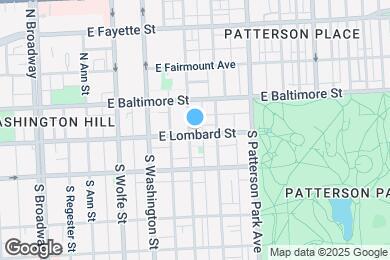 Map image of the property - 2104 E Lombard St
