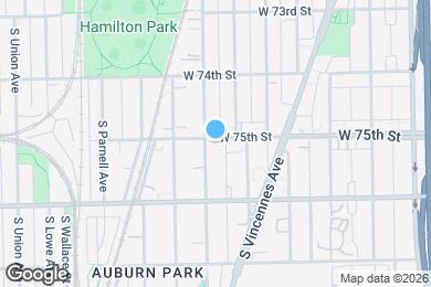 Map image of the property - 7501-7509 S Stewart Ave