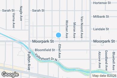 Map image of the property - 13103 Moorpark St