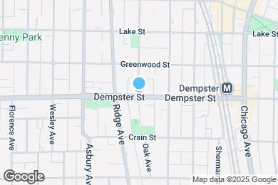 Map image of the property - 1307 Oak Ave