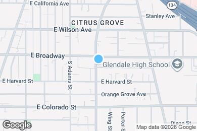 Map image of the property - 112 S Chevy Chase Dr