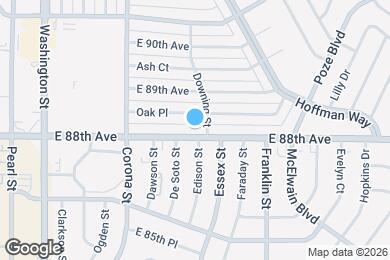 Map image of the property - 1151 E 88th Ave
