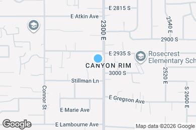 Map image of the property - 2980 S 2300 E
