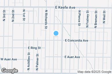 Map image of the property - 3314 N Buffum St