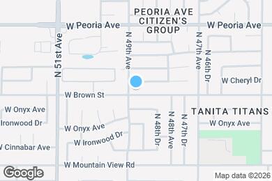 Map image of the property - 4844 W Brown St