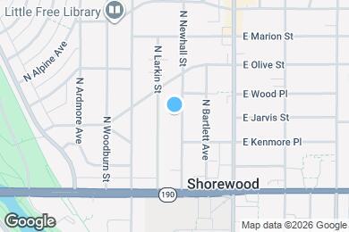 Map image of the property - 4131 N Newhall St
