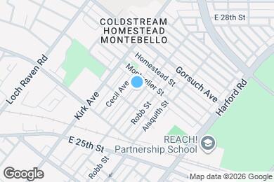 Map image of the property - 2624 Garrett Ave