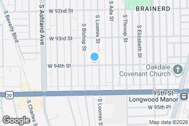 Map image of the property - 1408 W 94th St