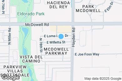 Map image of the property - 7912 E Willetta St
