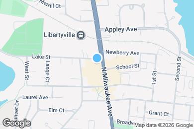 Map image of the property - 601 N Milwaukee Ave