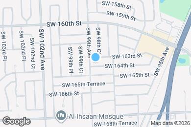 Map image of the property - 9861 SW 164th St