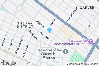 Map image of the property - 1103 W Franklin St
