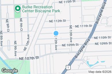 Map image of the property - 11007 NE 12th Ave