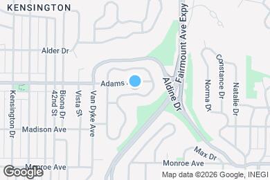 Map image of the property - 4664 E Talmadge Dr