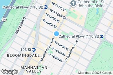 Map image of the property - 951 Amsterdam Ave