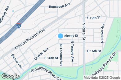 Map image of the property - 1709 N Tacoma Ave