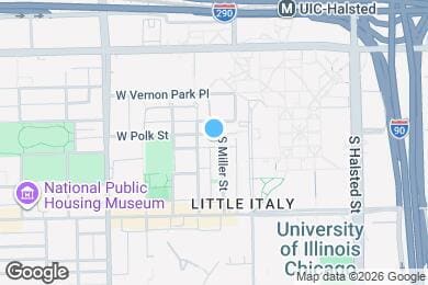 Map image of the property - 1037 W Polk St