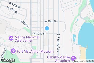 Map image of the property - 3131 S Kerckhoff Ave