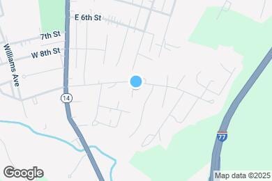 Map image of the property - 204 E 9th St