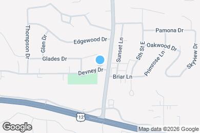 Map image of the property - 1112 Devney Dr