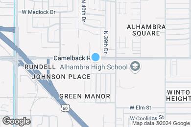 Map image of the property - The Residences at Camelback West