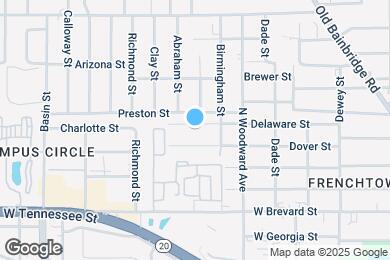 Map image of the property - 1025 Delaware St