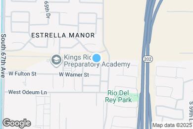 Map image of the property - 6317 W Raymond St