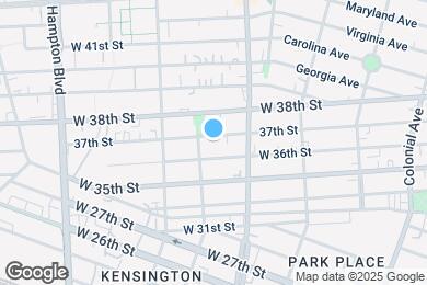Map image of the property - 827 W 37th St