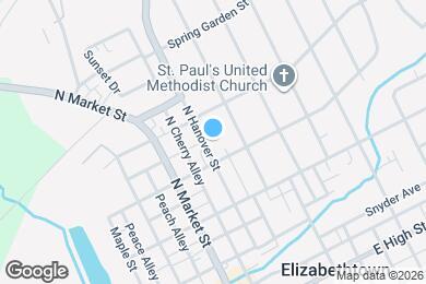 Map image of the property - 327 N Hanover St