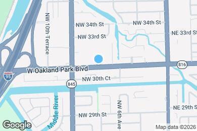 Map image of the property - 669 W Oakland Park Blvd