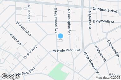 Map image of the property - 734 N Inglewood Ave