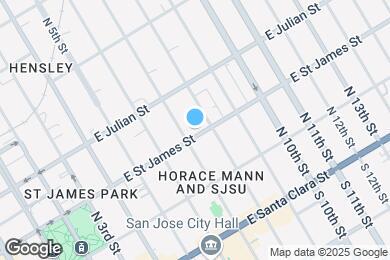 Map image of the property - 323 E Saint James St