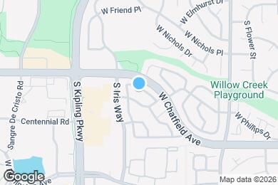 Map image of the property - 9694 W Chatfield Ave