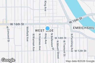 Map image of the property - 1433 King Ave