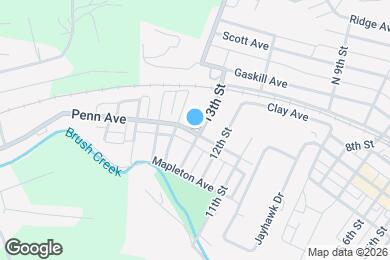 Map image of the property - 1303-1303.5-13035 Penn Ave