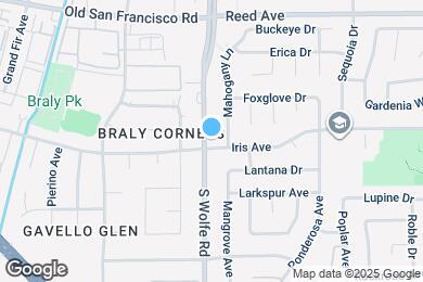 Map image of the property - 798 S Wolfe Rd