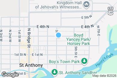 Map image of the property - 308 E 3rd N