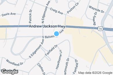 Map image of the property - 1225 S Belvedere Ave