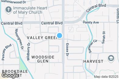 Map image of the property - 729 Valley Green Dr