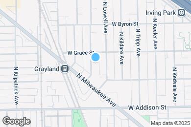 Map image of the property - 3747 N Kostner Ave