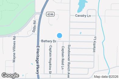 Map image of the property - 1140 Battery Dr