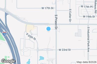 Map image of the property - 2100 S Priest Dr
