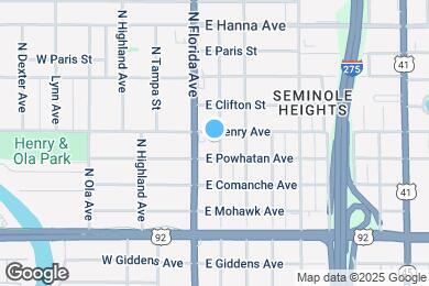 Map image of the property - 5708 N Suwanee Ave