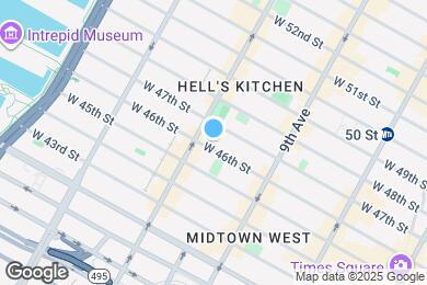 Map image of the property - 459 W 46th St