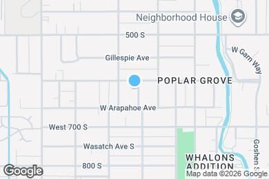 Map image of the property - 616 S 1300 W