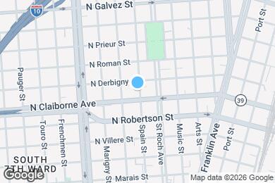 Map image of the property - 1618 Spain St